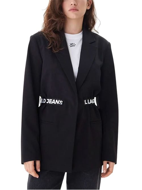 Blazer morbido con cinturino logato Karl Lagerfeld jeans | B1W14024999
